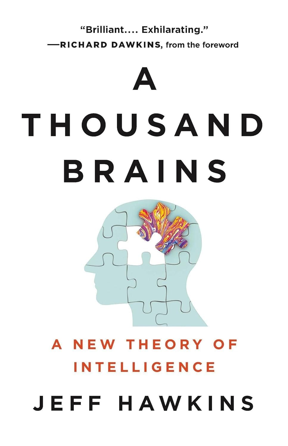 The book cover of A Thousand Brains