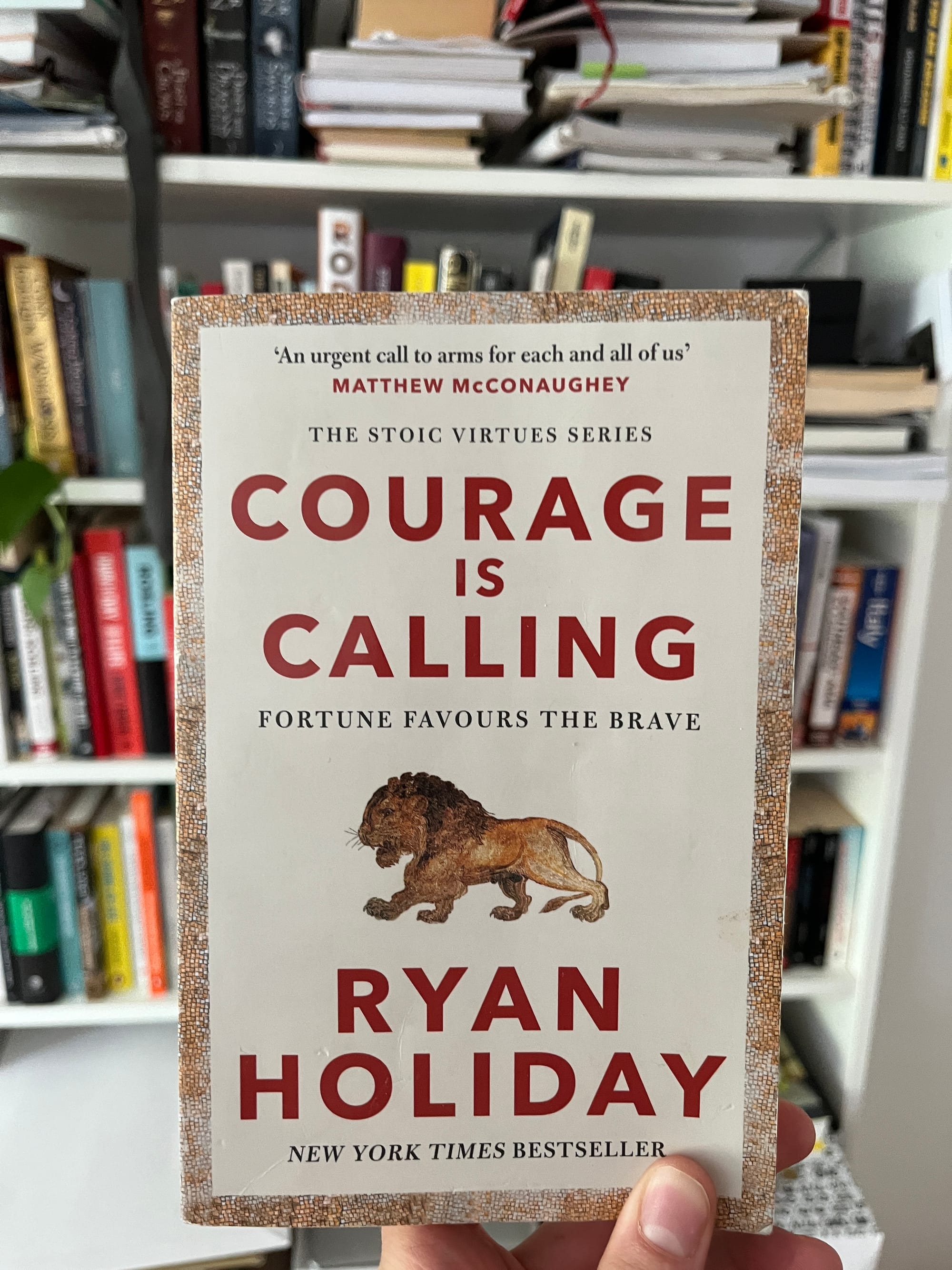 Photo of the book cover for Courage is Calling by Ryan Holiday